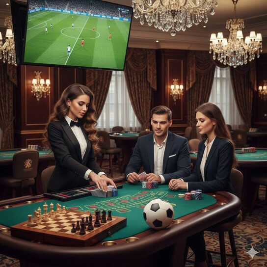 欧亚国际棋牌对战界面示意